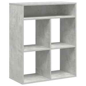 vidaXL Knjižna omara betonsko siva 66x31x80 cm inženirski les