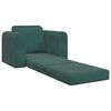 vidaXL Sofa postelja Temno zelena 98 x 71 x 83 cm Žamet