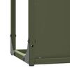 vidaXL Stojalo za drva Olive Green 25x25x60 cm Hladno valjano jeklo