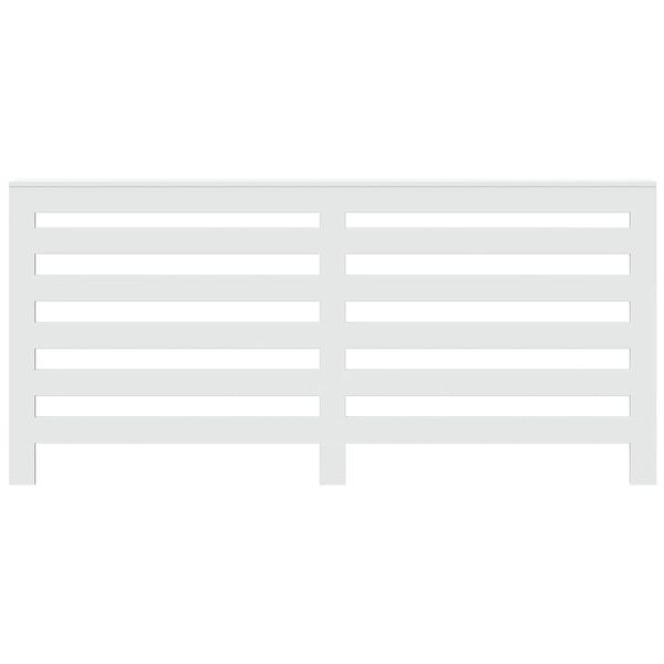 vidaXL Pokrov za radiator bel 175x20x82 cm inženirski les