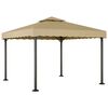 vidaXL Paviljon taupe 3x3 m aluminij in jeklo
