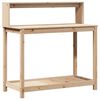 vidaXL Miza za sajenje s policami 108x50x109,5 cm borovina