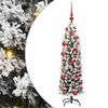 vidaXL Umestno božično drevo Zelena 150 cm PVC in Jeklo in Plastika