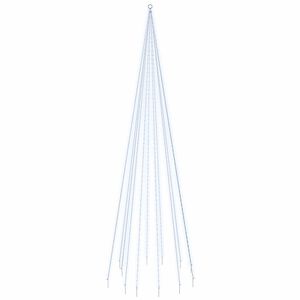 vidaXL Novoletna jelka iz 732 hladno belih LED lučk 500 cm