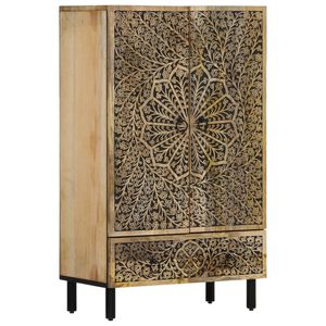 vidaXL Visoka omarica 60x33x100 cm trden mangov les