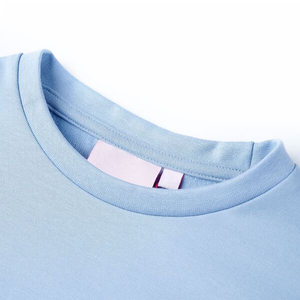 Otroška majica z dolgimi rokavi modra 128