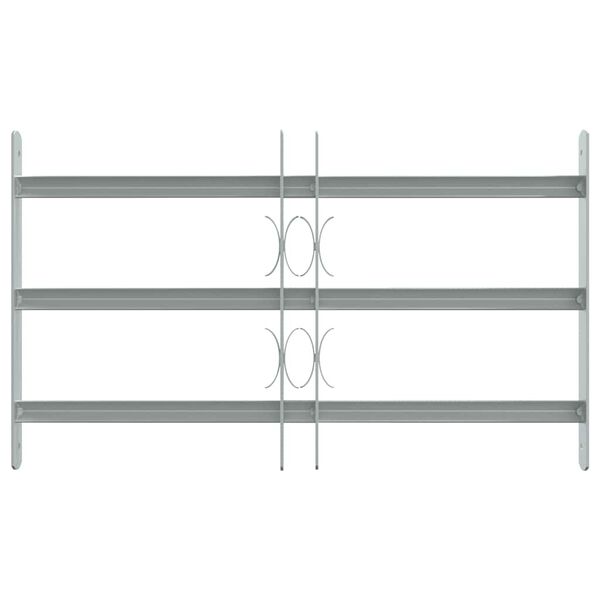 vidaXL Nastavljiva okenska rešetka s 3 prečkami 500-650 mm