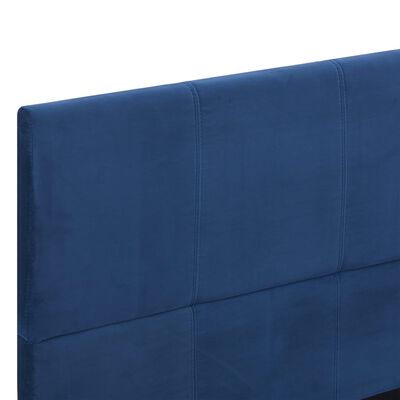 vidaXL Posteljni okvir modro blago 140x200 cm