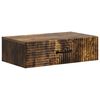 vidaXL Stenska stranska miza Dimljen hrast 59 x 34,5 x 17 cm