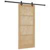 vidaXL Drsna vrata ORKDAL 86 x 198,5 cm Trdna borovina Naravna