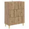 vidaXL Predalna omara 66 x 34,5 x 90 cm Inženirski les Artisan hrast
