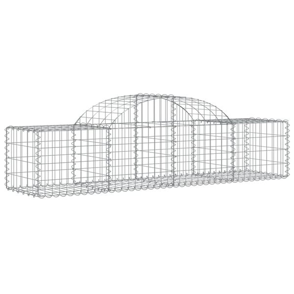 vidaXL Obokane gabion ko&scaron;are 11 kosov 200x50x40/60 cm pocinkano železo