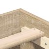 vidaXL Konstrukcija postelje 2 pcs Sonoma 152 x 203 cm Konstruiran les