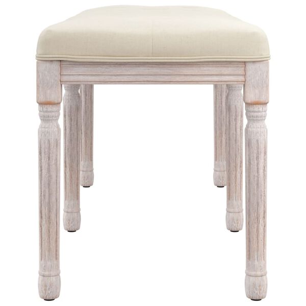 vidaXL Klop 110x40x49 cm laneno platno