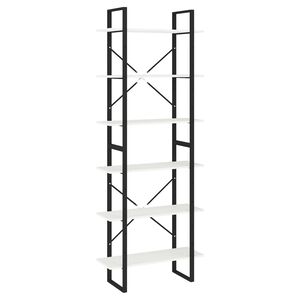 vidaXL Visoka omara bela 80x30x210 cm trdna borovina