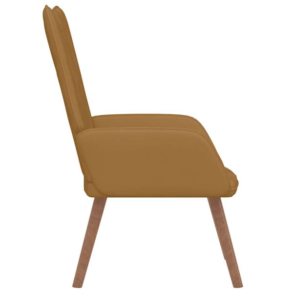 vidaXL Stol za spro&scaron;čanje rjav žamet