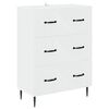 vidaXL Predalna omara Bela 66 x 34,5 x 89,5 cm Inženirski les