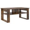 vidaXL Klubska miza Dimljeni oreh 96 x 54 x 44 cm Inženirski les