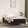 vidaXL Vzmetnica z žepkasto vzmetjo srednje trdote črna 100x220x20 cm žamet