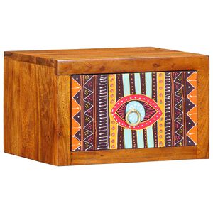 vidaXL Nočna omarica s predalom Rjava 35 x 30 x 22 cm