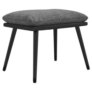 vidaXL Stolček za noge svetlo siv 45x29,5x35 cm blago in umetno usnje