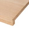 vidaXL Podloge za stopnice 20 kosov 100x25x2 cm trdna hrastovina