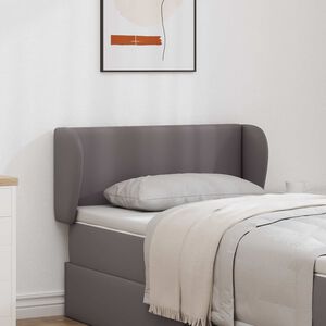 vidaXL U&scaron;esni vzglavnik Dim Siva 40 x 23 x 6 cm PVC
