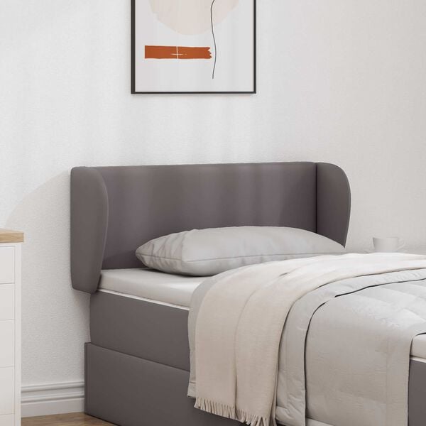 vidaXL U&scaron;esni vzglavnik Dim Siva 40 x 23 x 6 cm PVC