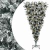 vidaXL Obrnjen umetni viseči božični dreves 150 cm 150 LED Toplo bela