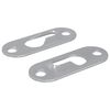vidaXL Priključek z vratom 2 kos srebrna 45 x 16 x 3.5 mm elezo