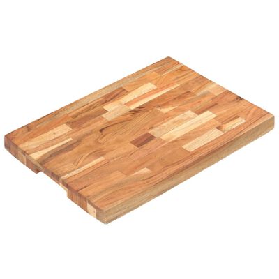 vidaXL Deska za rezanje 50x35x4 cm trden akacijev les