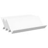 vidaXL Regal za revije s polico Bela 90 x 53 x 28,5 cm Inženirski les