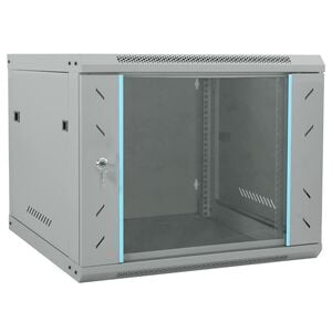 vidaXL Omara za omrežje s shranjevanjem Siva 60 x 60 x 50 cm Jeklo