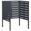 vidaXL Zaslon za smetnjak 85 x 85 x 113 cm Jeklo Antracit