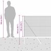vidaXL Steber ograje. Siva 10 x 1 m (16 x 16 mm mreža) Jeklo