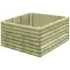 vidaXL Visoka greda 106x106x48 cm impregnirana borovina