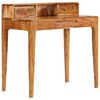 vidaXL Pisalna miza s predali trden les 88x50x90 cm