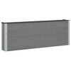 vidaXL Vrtna visoka greda 2 kos Črna 200 x 30 x 72 cm WPC in aluminij