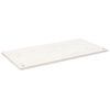 vidaXL Mizna plo&scaron;ča bela 100x50x2,5 cm trdna borovina