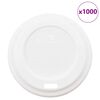 vidaXL Papirnati pokrovčki za kavne skodelice &Oslash;60 mm 4oz 1000 kosov beli plastični