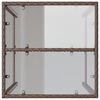 vidaXL Zunanja barska miza rjava 70x70x110 cm poli ratan