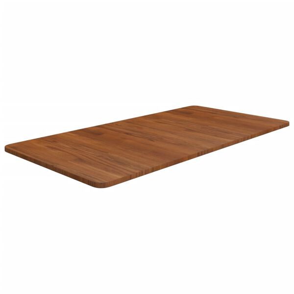 vidaXL Kopalni&scaron;ki pult temno rjav 100x50x1,5 cm trdna hrastovina