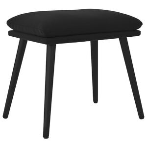 vidaXL Stolček za noge črn 45x29,5x35 cm žamet