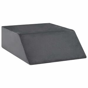 vidaXL Blazina za noge Enobarvno Siva 63 x 52 x 19 cm PU pena