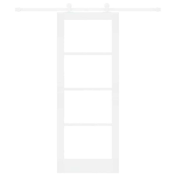 vidaXL Drsna vrata ORKDAL Bela in črna 78 x 202 cm