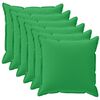 vidaXL Prevleka za blazino 6 kos HOUTEN Zelena 35 x 35 cm Poliester