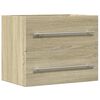 vidaXL Omarica za umivalnik sonoma hrast 60x38,5x48 cm iverna plo&scaron;ča