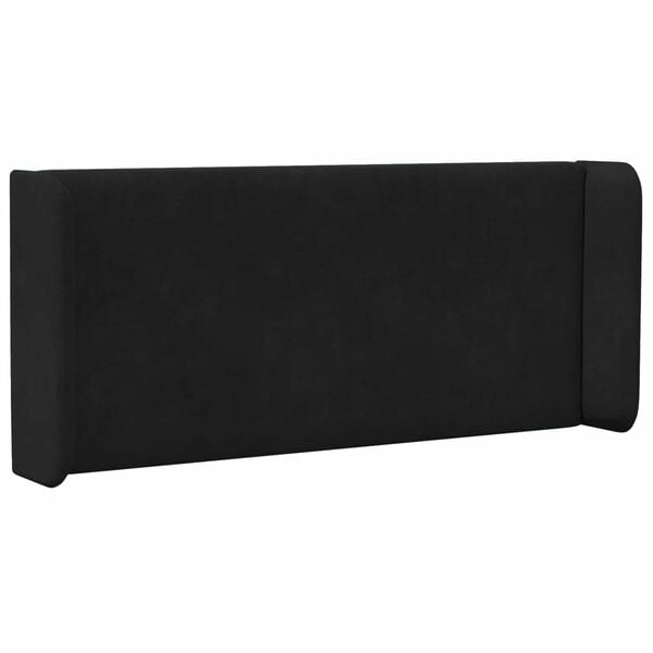 vidaXL U&scaron;esni vzglavnik Črna 40,5 x 40,5 x 4 cm Žamet