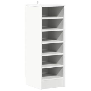 vidaXL Omarica za čevlje bela 31,5x35x90 cm iverna plo&scaron;ča