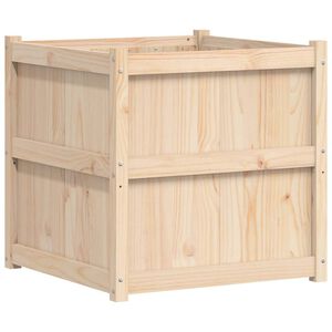 vidaXL Vrtno cvetlično korito 70x70x70 cm trdna borovina